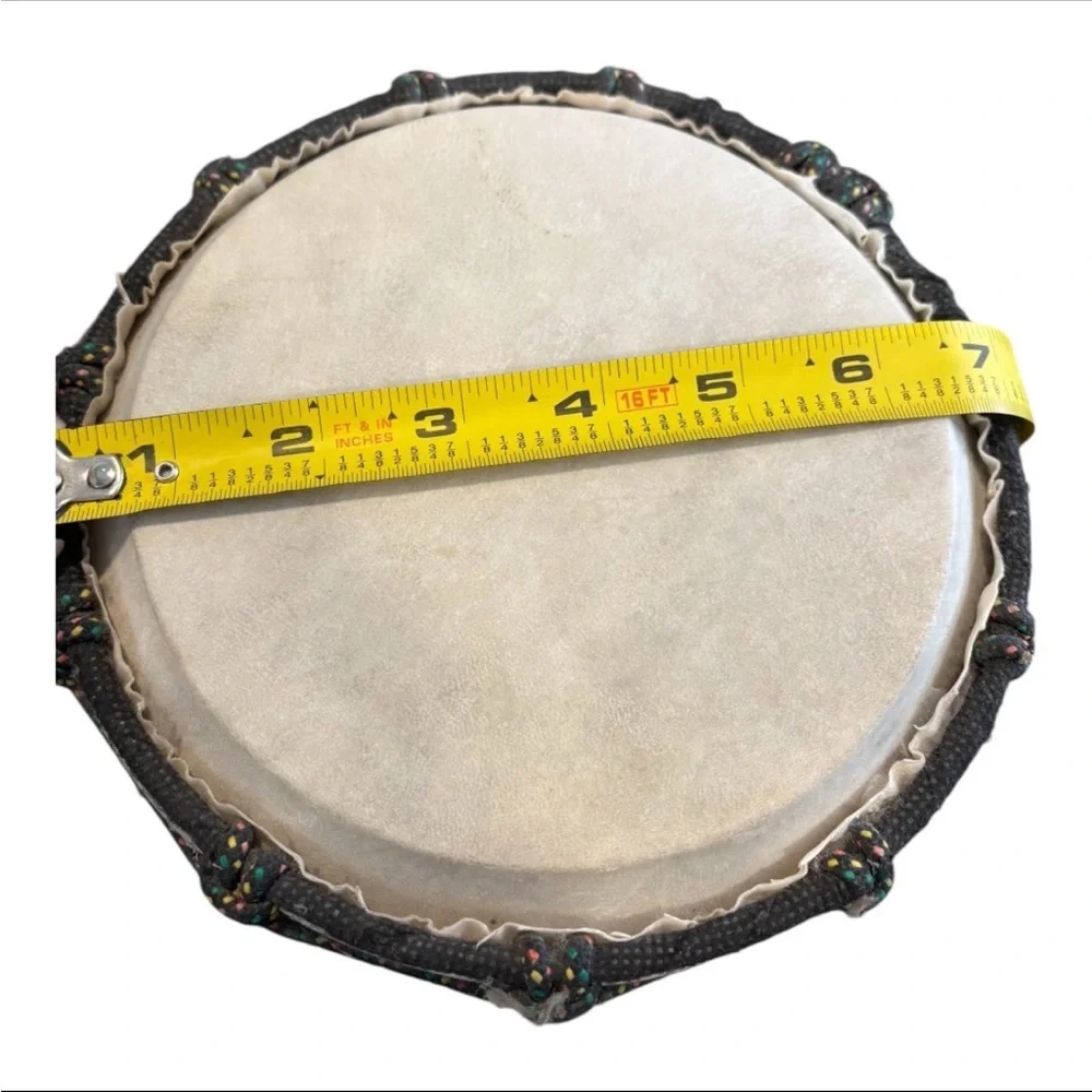 Handcrafted Jamaican Djembe Drum - Picture 7 of 8